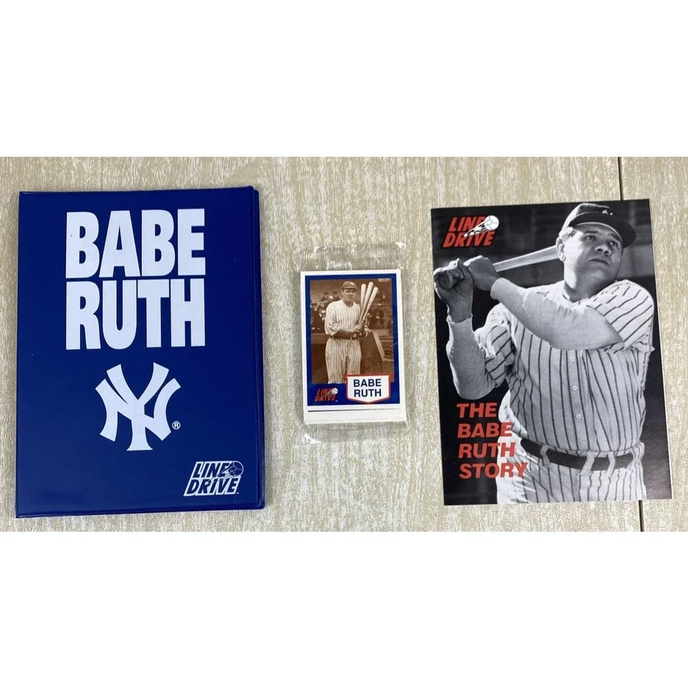 1991 Line Drive Babe Ruth 20 Card Set Yankees - Display Book - Statistics Sheet